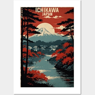 Ichikawa Japan Vintage Poster Tourism Posters and Art